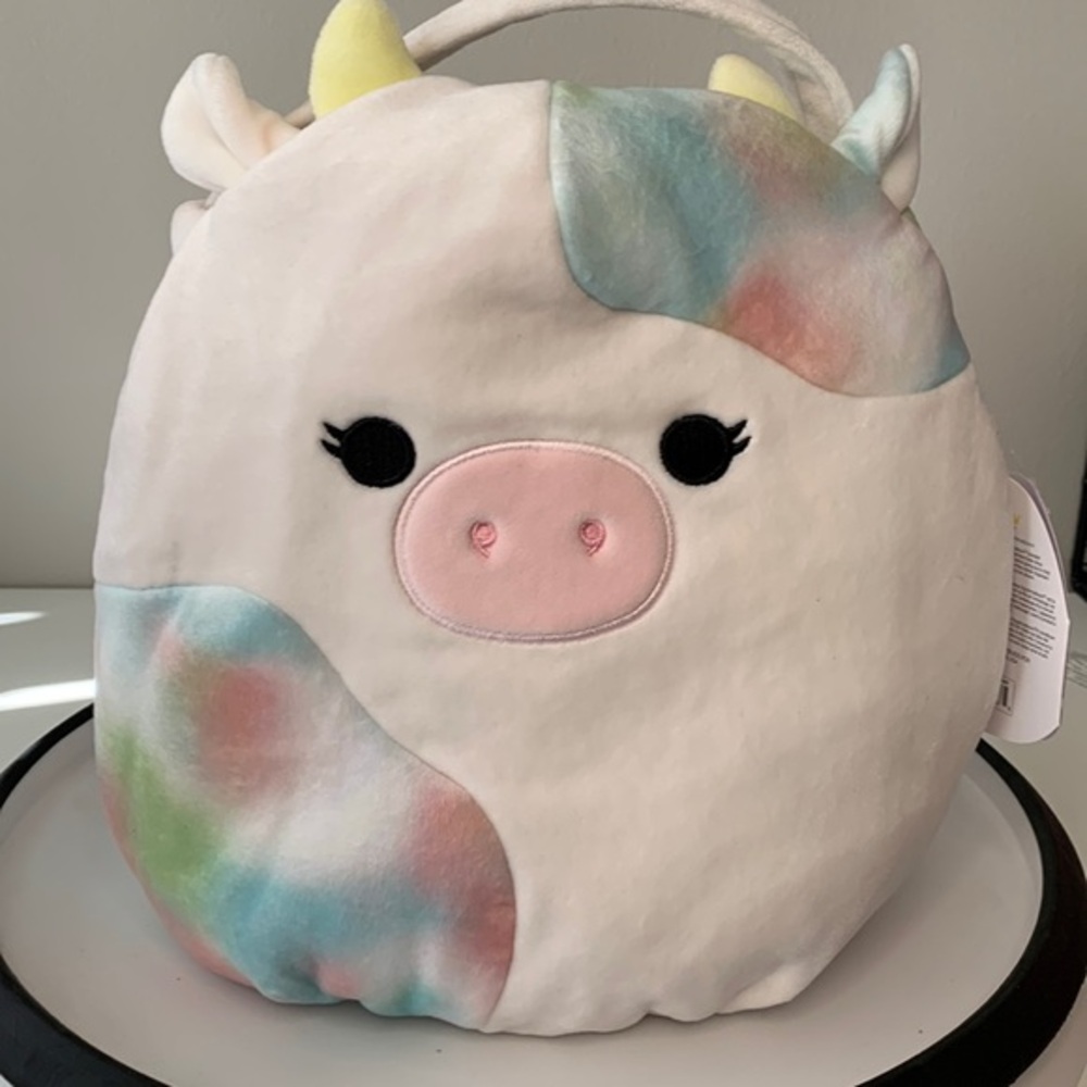 Squishmallows Candess the Cow 12" Easter Basket